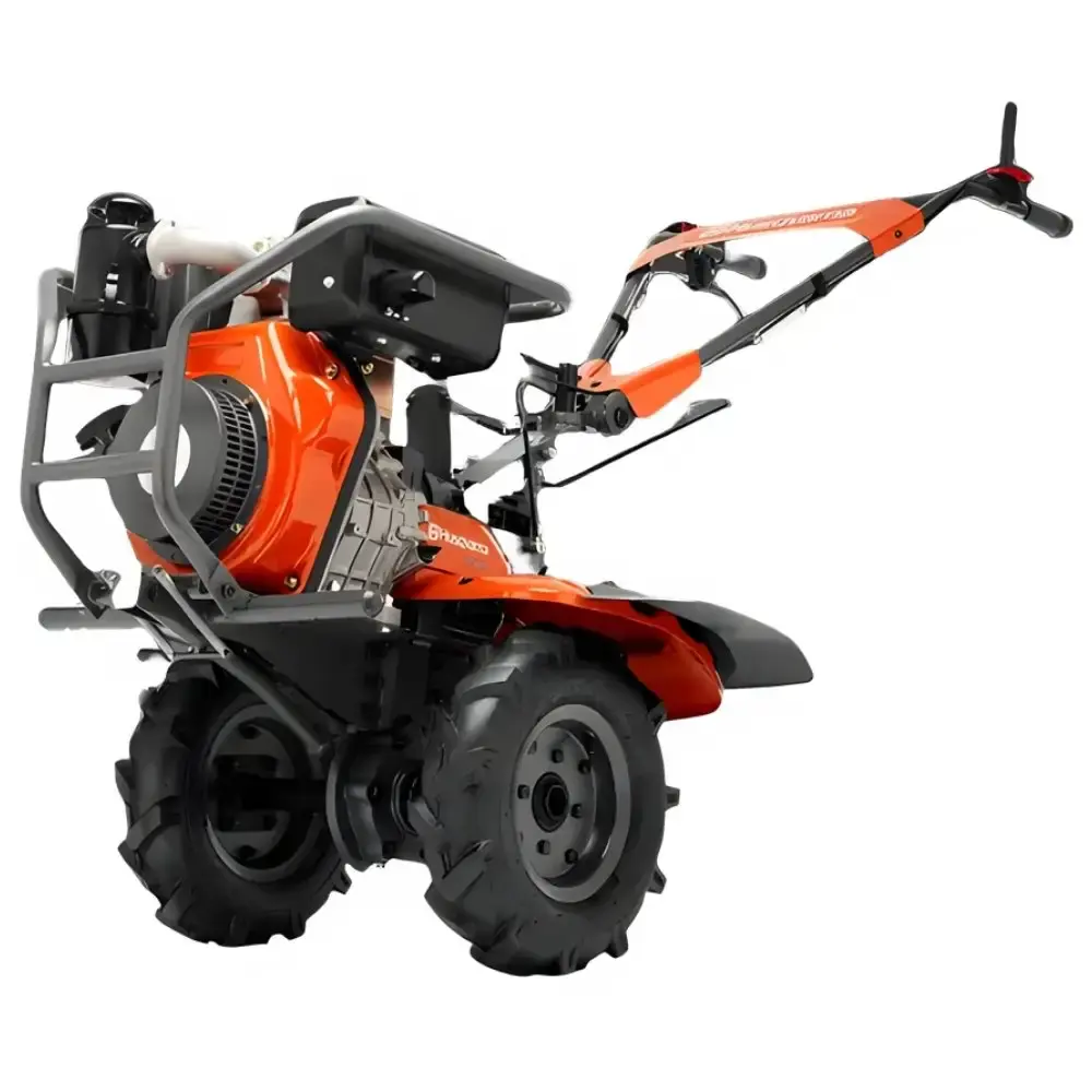 Motocultivador a gasolina 4,8 HP 4T 212 CC rodas e enxadas TF-338 Husqvarna — fotografia 3
