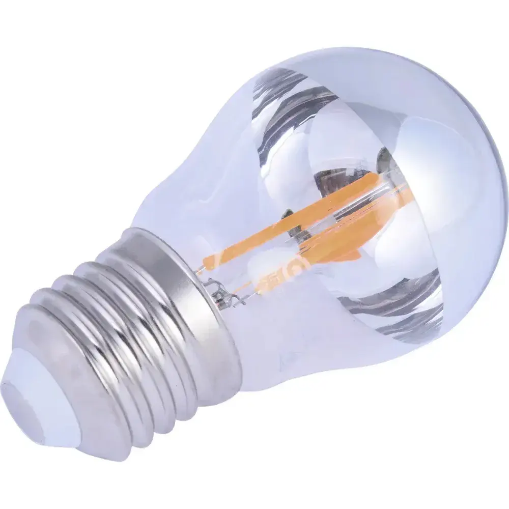 Lâmpada led filamento espelhado globo G45 bivolt Liege — fotografia 8