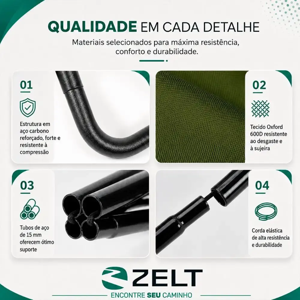 Banqueta dobrável camping portátil banco pesca praia lazer vira bolsa Zelt Preto — fotografia 10
