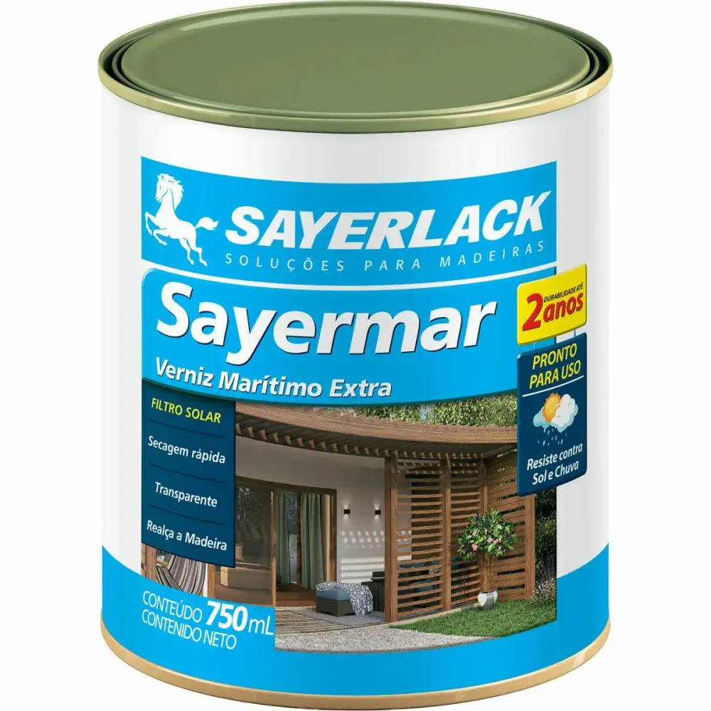 Verniz marítimo extra sayermar transparente brilhante 750ML da Sayerlack