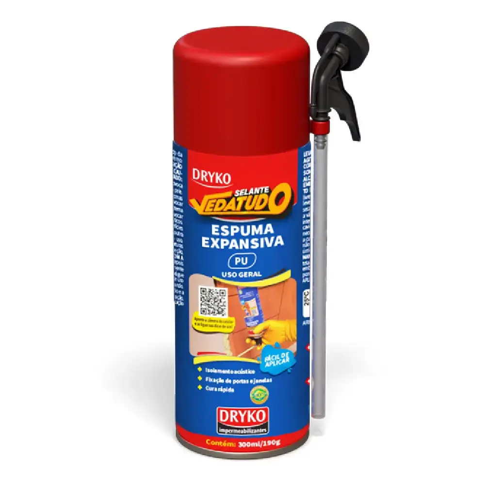 Espuma Expansiva Poliuretano 300 ml DRYKO — fotografia de referência