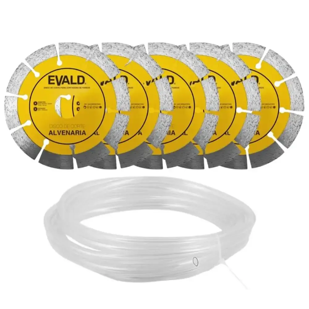 Cortadora de Parede 2400W 6500 RPM 5 Lâminas c/ Maleta e Kit Refrigeração ECP-2400 EVALD 110 V — fotografia 12
