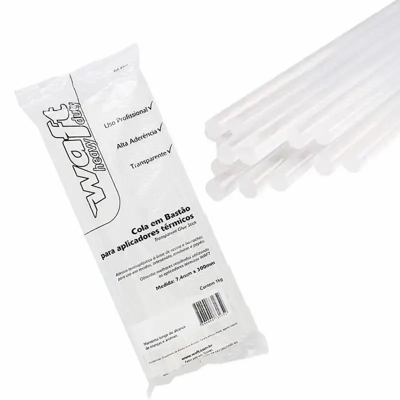 Refil cola quente para pistola silicone fino 1,0 KG 6202 Waft