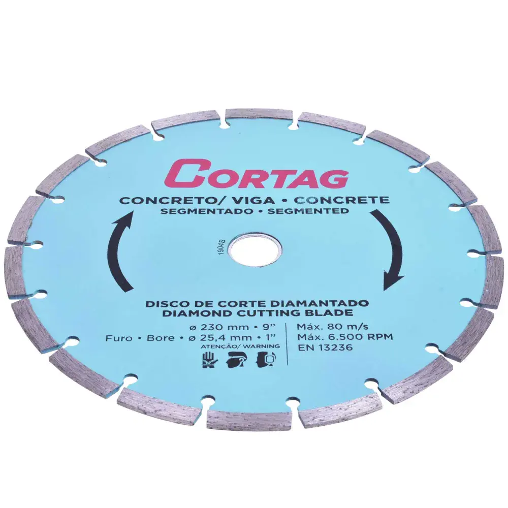 Disco de corte diamantado 230X25,4MM concreto/viga Cortag — fotografia 3
