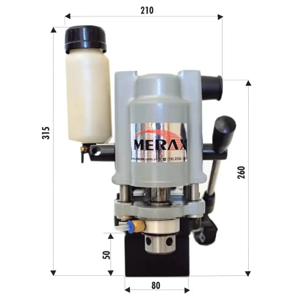 Furadeira de base magnética 13 a 32 MM CTYP-28A Merax 220 V — fotografia 4