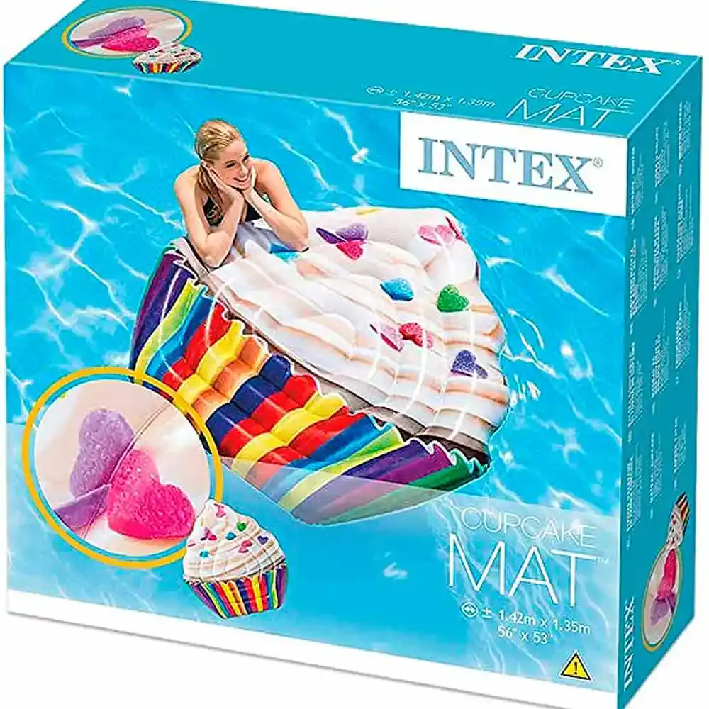 Boia colchão inflável para piscina cupcake 578770 Intex — fotografia 3