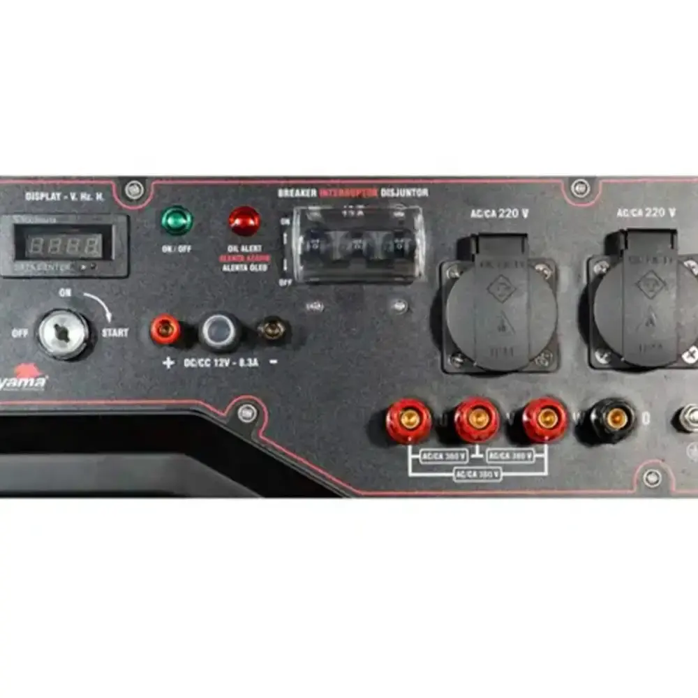 Gerador de energia à gasolina 11.25 KVA com AVR trifásico TG10000CXE3-380 Toyama — fotografia 5