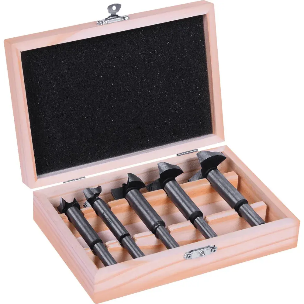 Kit de brocas forstner para madeira com 5 peç Worker