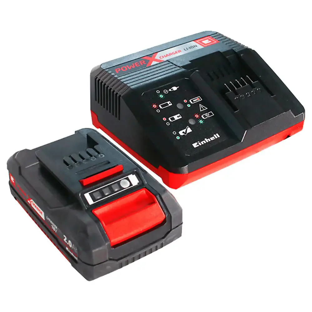 Parafusadeira e furadeira de impacto a bateria 18V 1/2" te-cd li-i com 2 bateria e carregador 451384 Einhell — fotografia 4