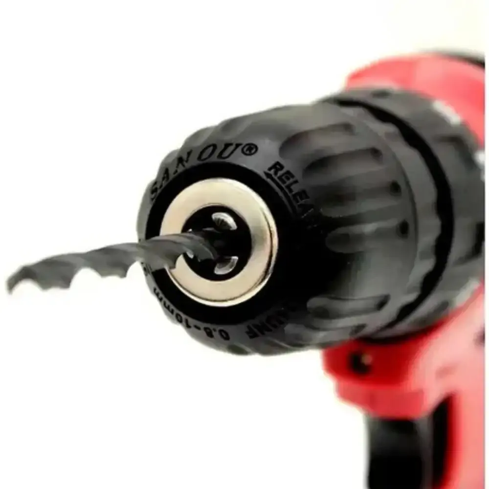 Parafusadeira furadeira bateria 12V 1.5AH lítio com carregador bivolt maleta e acessórios Schulz — fotografia 3