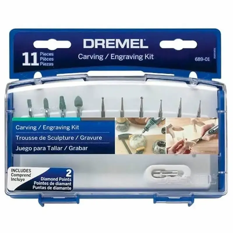 Kit para gravação com 11 peças referência 689-01 Dremel — fotografia de referência