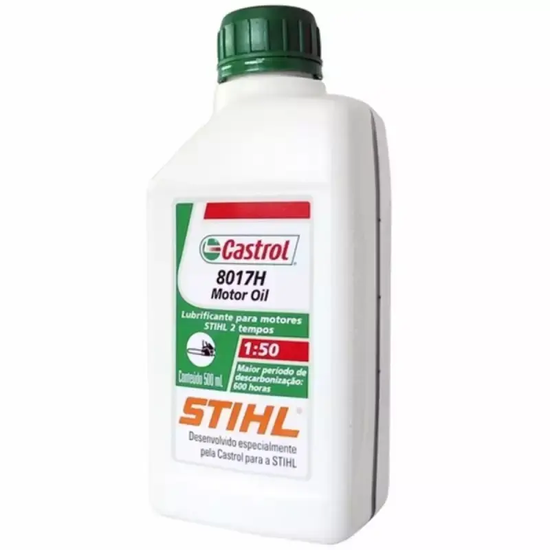 Óleo castrol Stihl 8017 2 tempos 500 ml original 10 unidades — fotografia 3