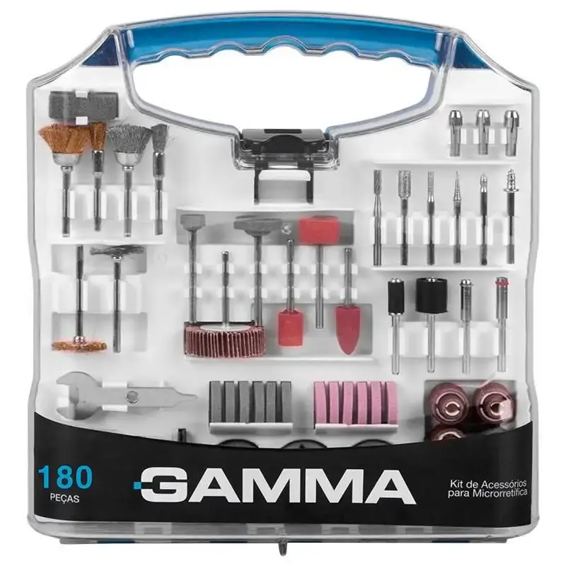 Kit de acessórios para microrretífica com 180 peças G19507AC Gamma — fotografia 2