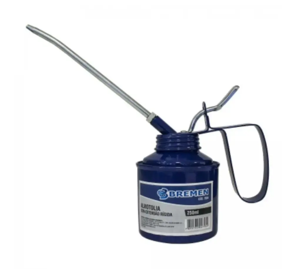 Almotolia Metálica Bico Rígido 250 ml BREMEN — fotografia de referência