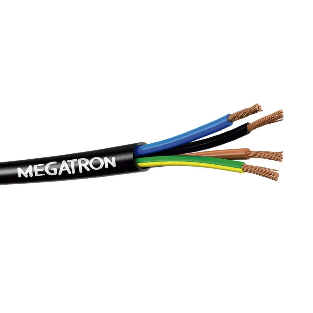 Cabo pp 4 condutores 500V 4X1,5MM 100MTS Megatron