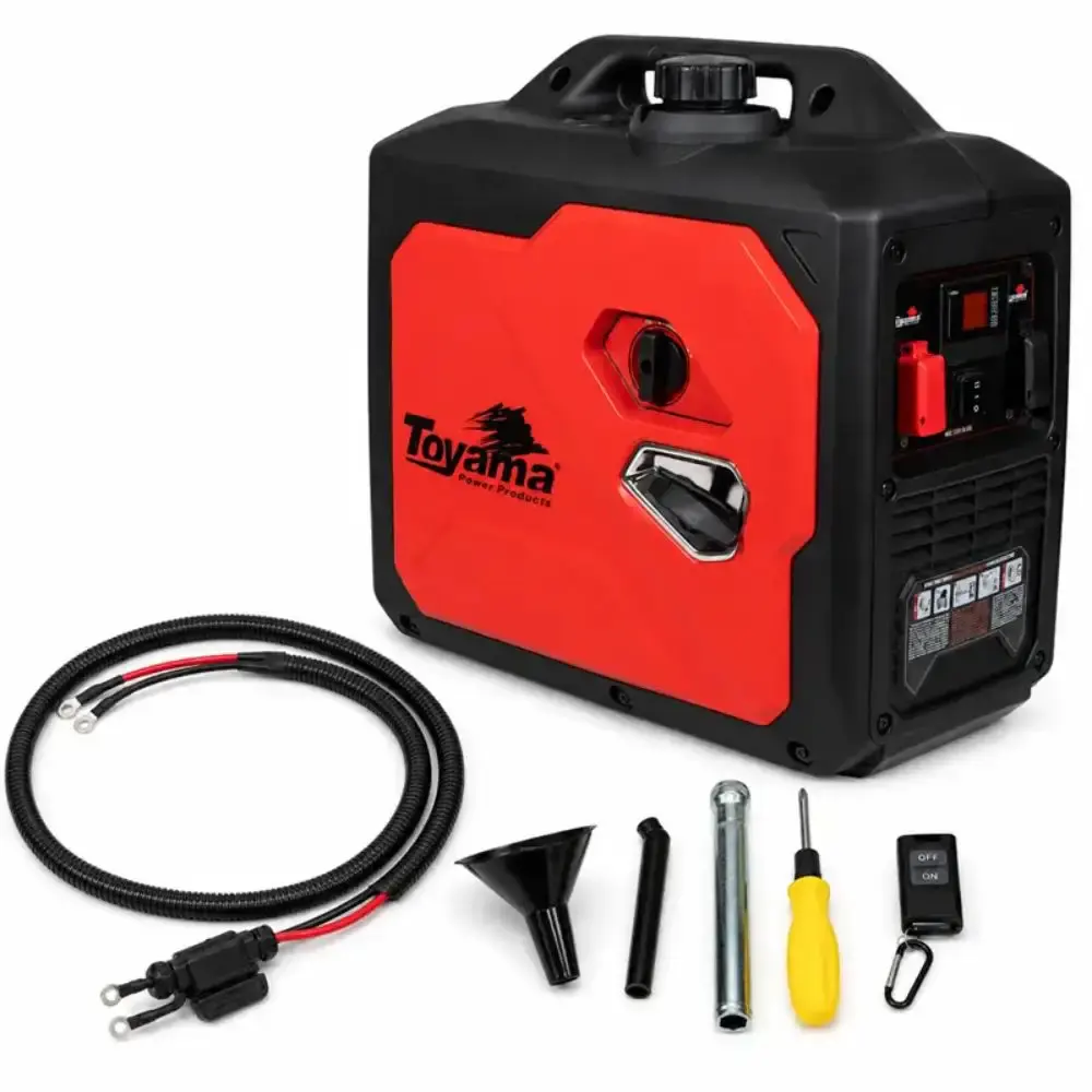 Gerador de Energia a Gasolina 1,8 kW Partida Elétrica 24V e Controle Remoto TOYAMA — fotografia de referência
