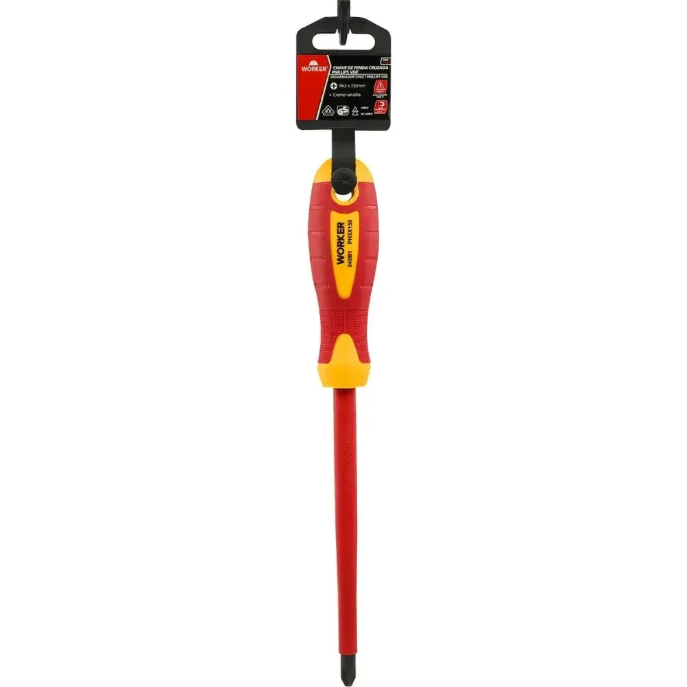 Chave de fenda cruzada/phillips vde PH3X150MM Worker — fotografia 6