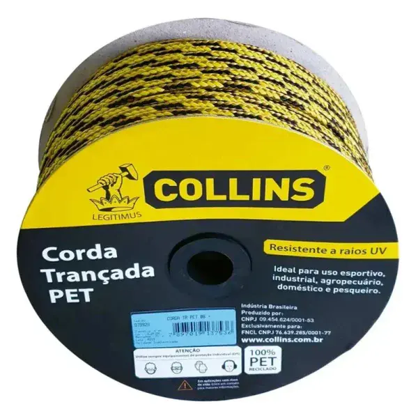 Corda pet trançada 8MM colorida Collins - metro — fotografia 3