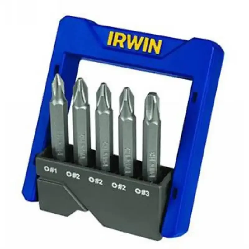 Jogo de bits phillips 2 POL código 1865324 com 5 peças Irwin