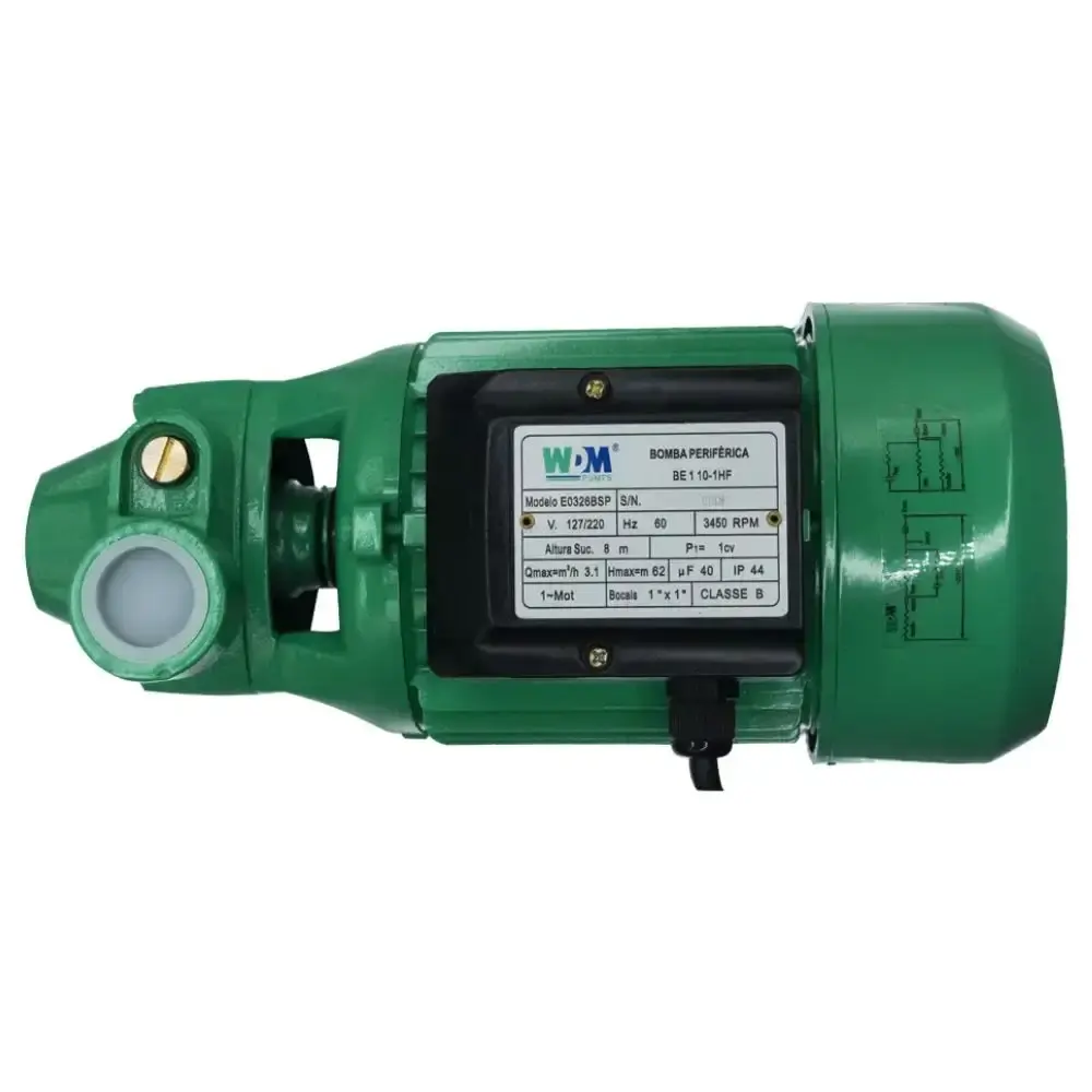Bomba de água 1,0 CV periférica BE80 bivolt 87241173-00 WDM — fotografia 3