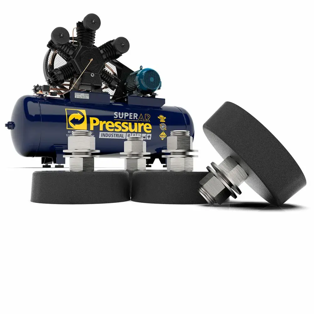 Amortecedor de vibração para compressor com 4 peç Pressure — fotografia de referência