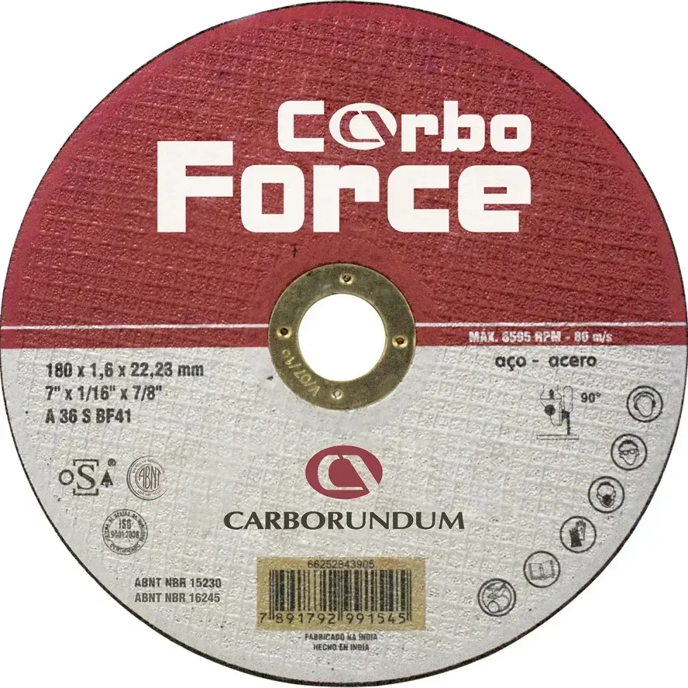 Disco de corte T41 300X3,2X25,40MM force gold carbo Carborundum — fotografia 2