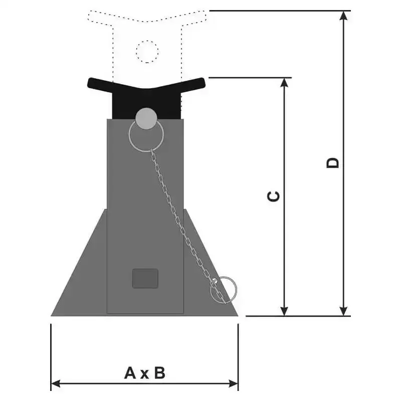 Cavalete mecânico 7 TON com 1 par CT7000 Bovenau — fotografia 5