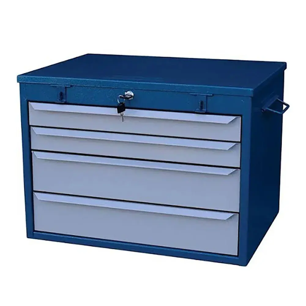 Gabinete com divisórias azul de 4 gavetas Fercar