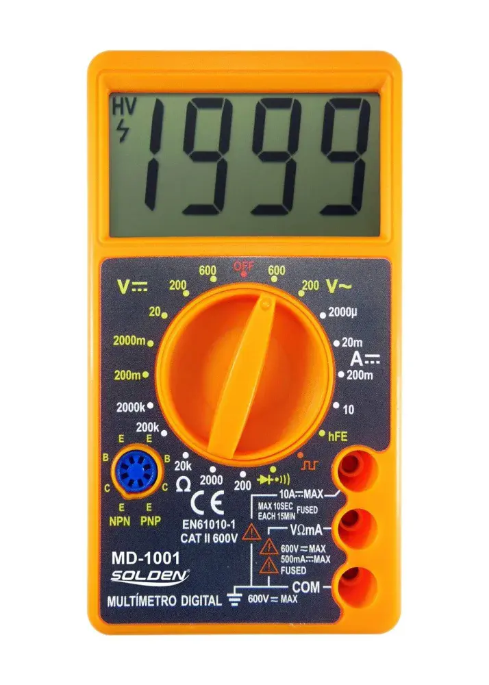 Multímetro digital MD-1001 10A 5VPP Solden — fotografia de referência