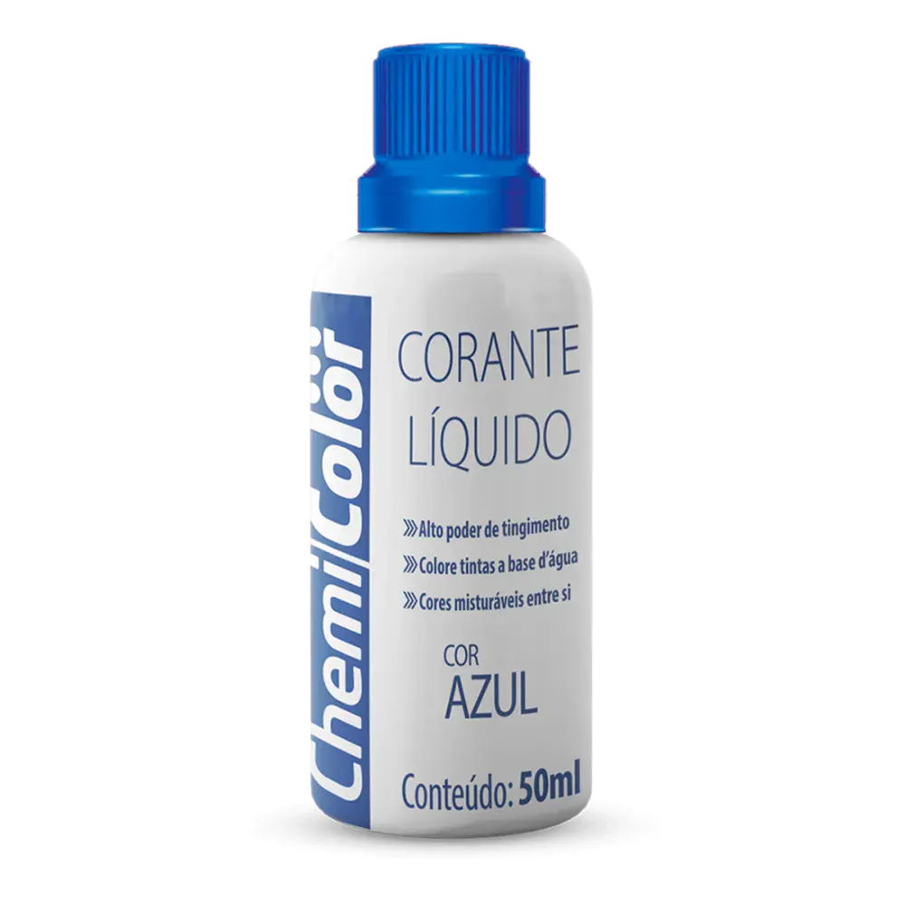 Corante liquido azul Chemicolor — fotografia de referência