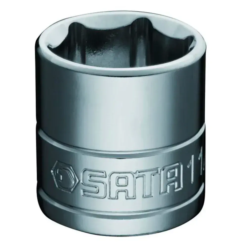 Soquete sextavado cromo com encaixe de 3/8" 1/4" Sata — fotografia de referência