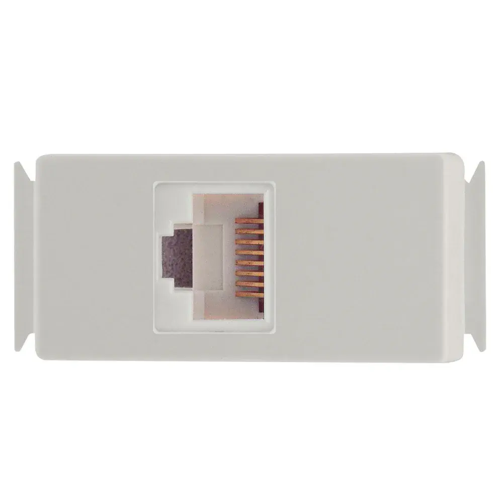 Módulo de transmissão de dados RJ45 CAT.6 branco Tramontina — fotografia de referência