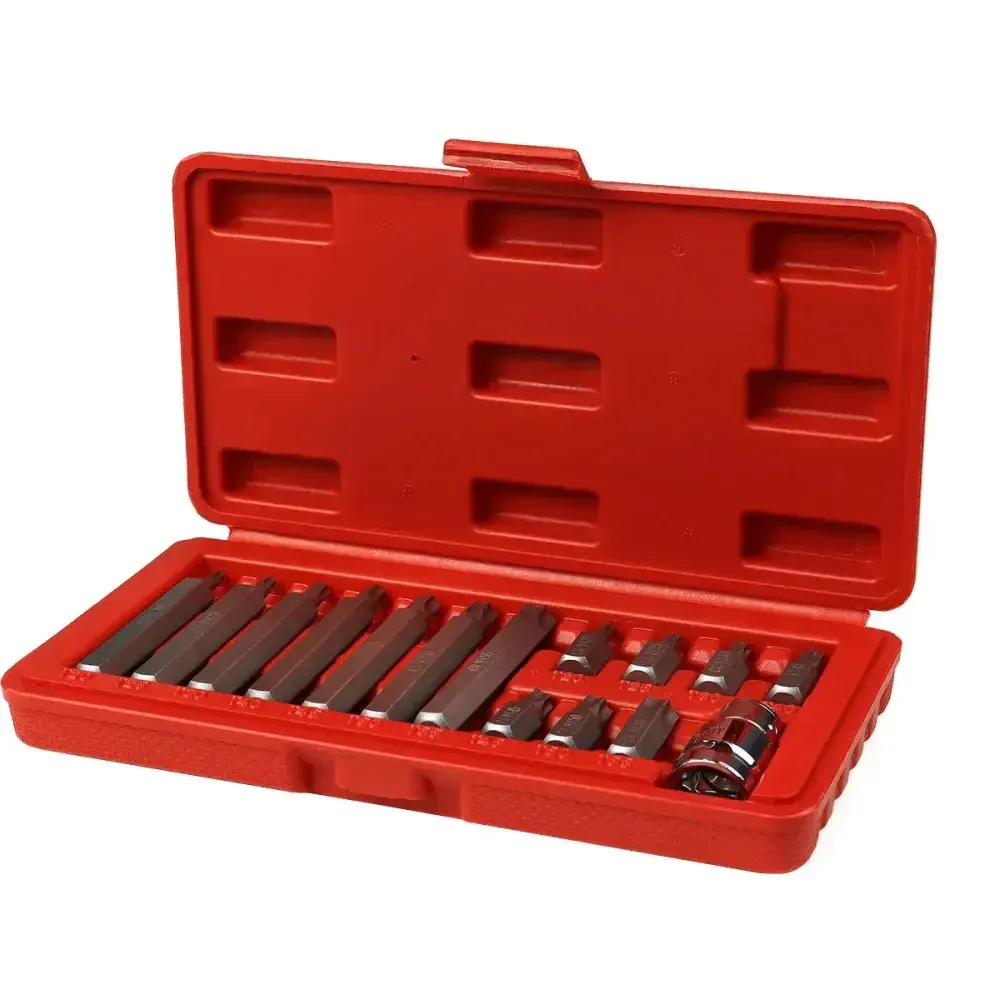 Jogo de bits torx sextavado 10MM T20-T55 com 15 peç Worker — fotografia 7
