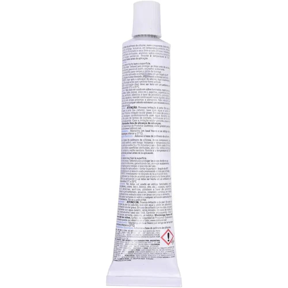 Silicone transparente 50 gramas Tekbond — fotografia 7