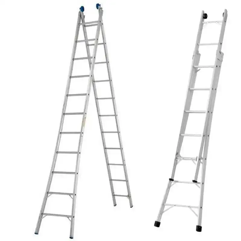 Escada de Alumínio Extensiva 11 Degraus 3.47 x 5.82 Metros P011 ALUSTEP