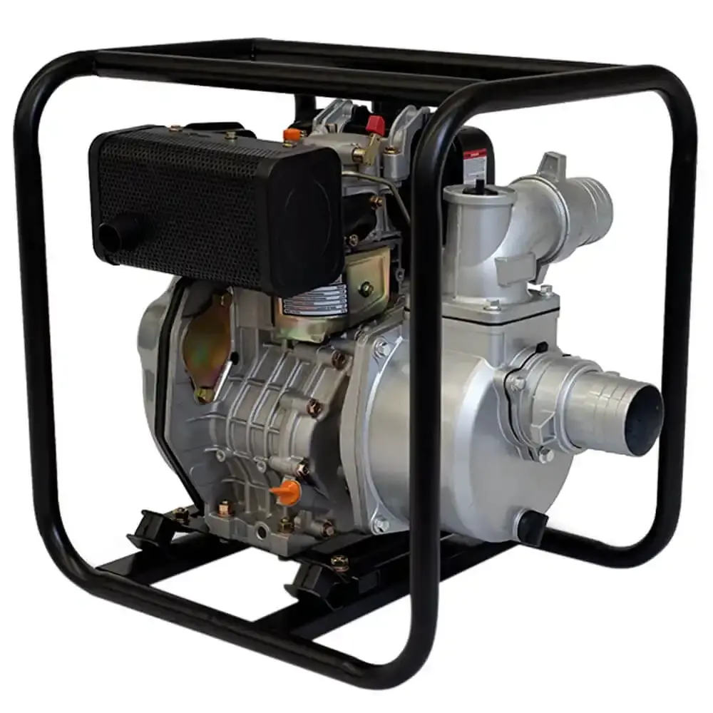 Motobomba a diesel 7 HP auto escorvante 3 POL TDWP80SXP Toyama — fotografia de referência