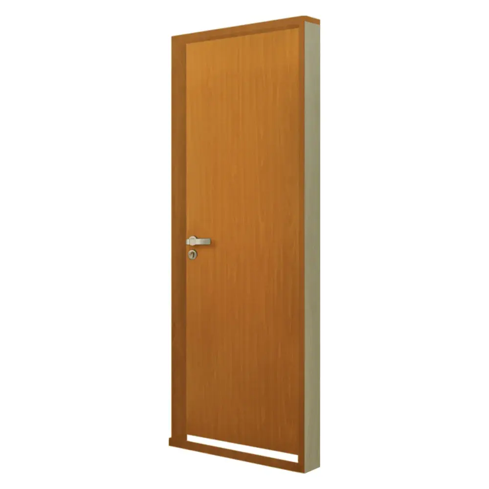 Kit porta madeira 215X84 mogno esquerdo MGM — fotografia de referência