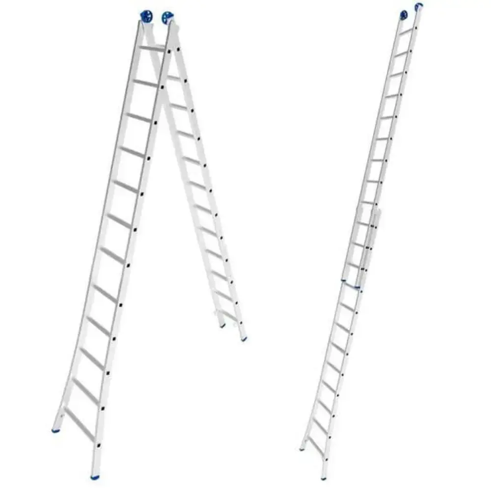 Escada de Alumínio Extensiva 2 x 12 Degraus 3,65 x 6,17 Metros EVALD Evald MAX
