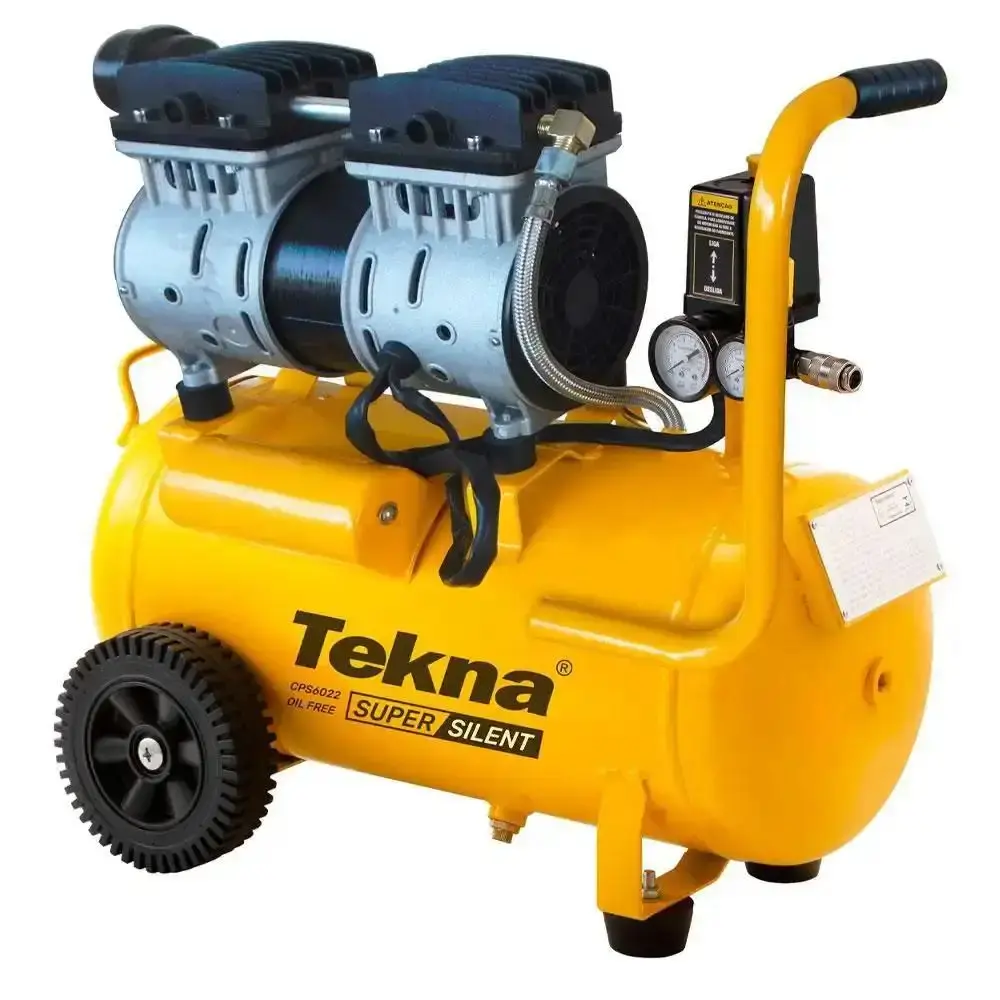 Compressor portátil 5.3 pes CPS6022/20L silencioso isento de óleo 1012011 Tekna 110V — fotografia de referência