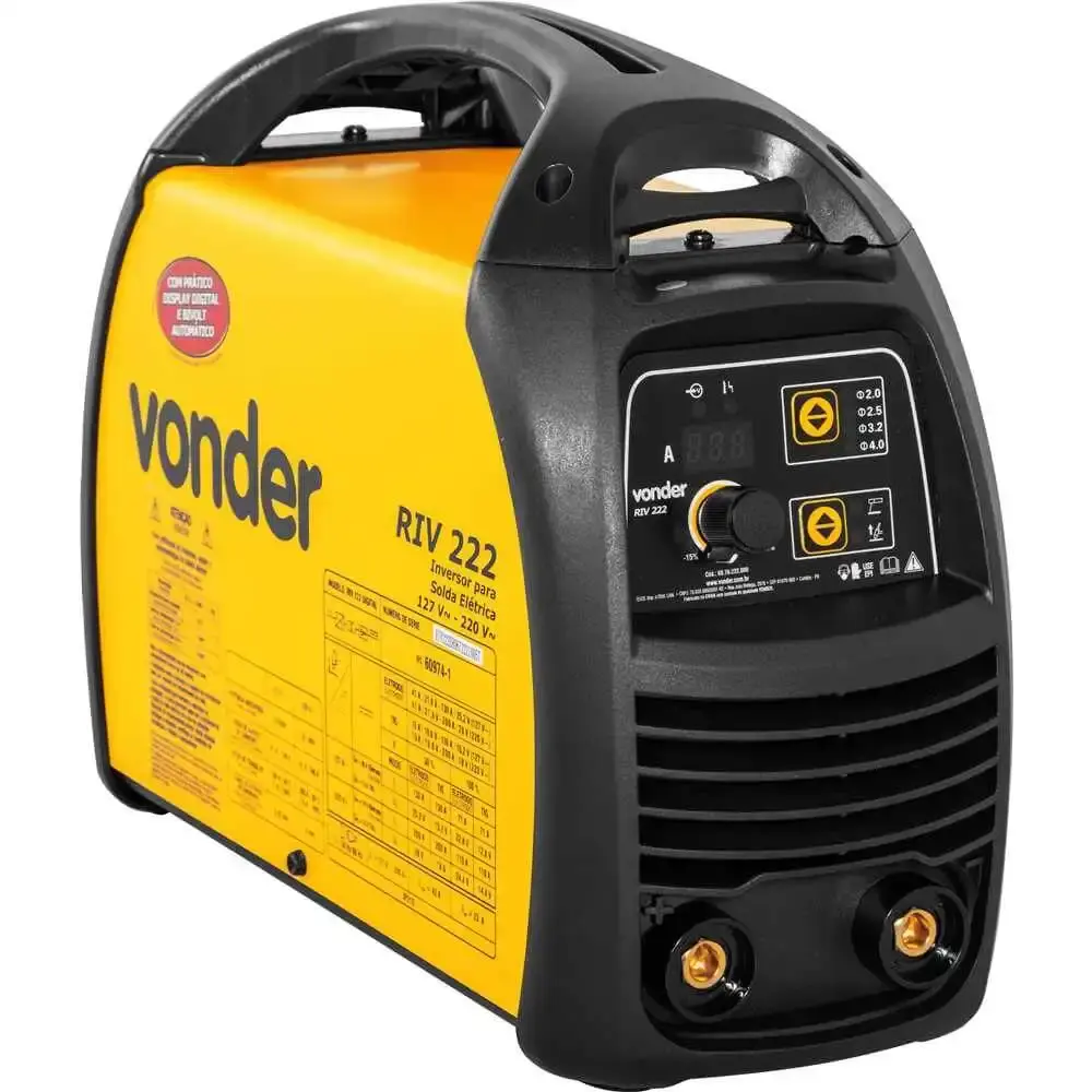 Retificador e inversor para solda elétrica 127V/220V RIV222 Vonder — fotografia 3
