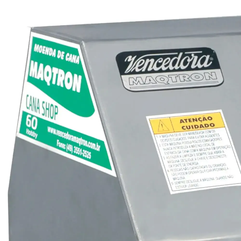 Engenho para cana inox cana-shop 60 elétrica 110V/220V Maqtron — fotografia 5