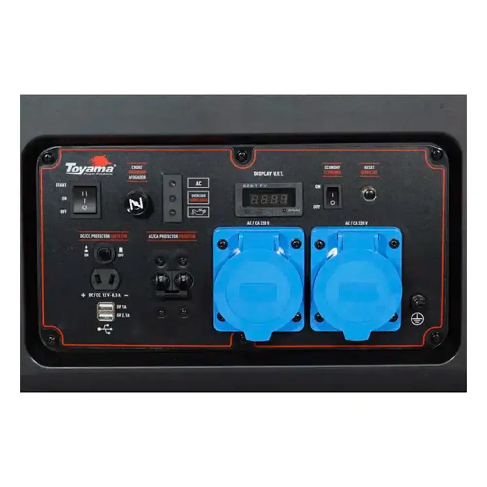 Gerador Gasolina 9 kva Digital Tg9000i Partida Elétrica e Manual 220v 201-019 TOYAMA — fotografia 8