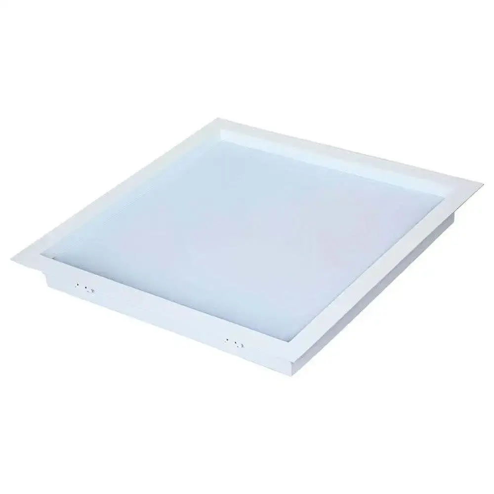Kit 10 plafon led 4000K quadrado 18W embutir slim Avant — fotografia 2
