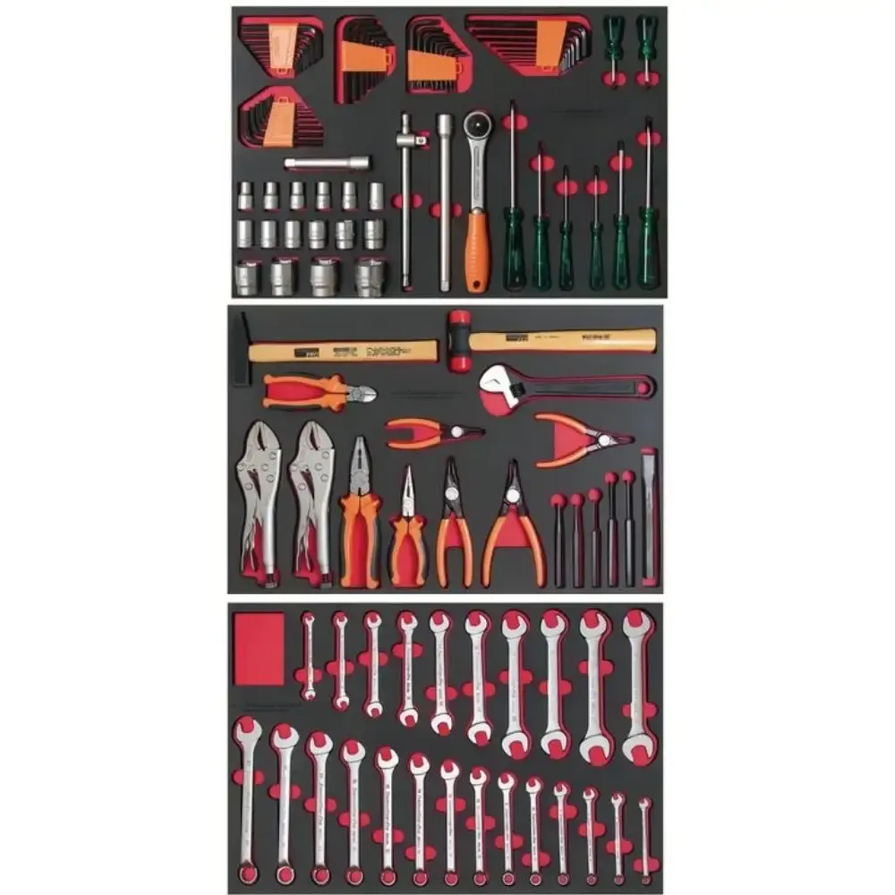 Carrinho de Ferramentas 50 x 100 x 82 CM 8 Gavetas com 115 Peças TRAMONTINA — fotografia 3