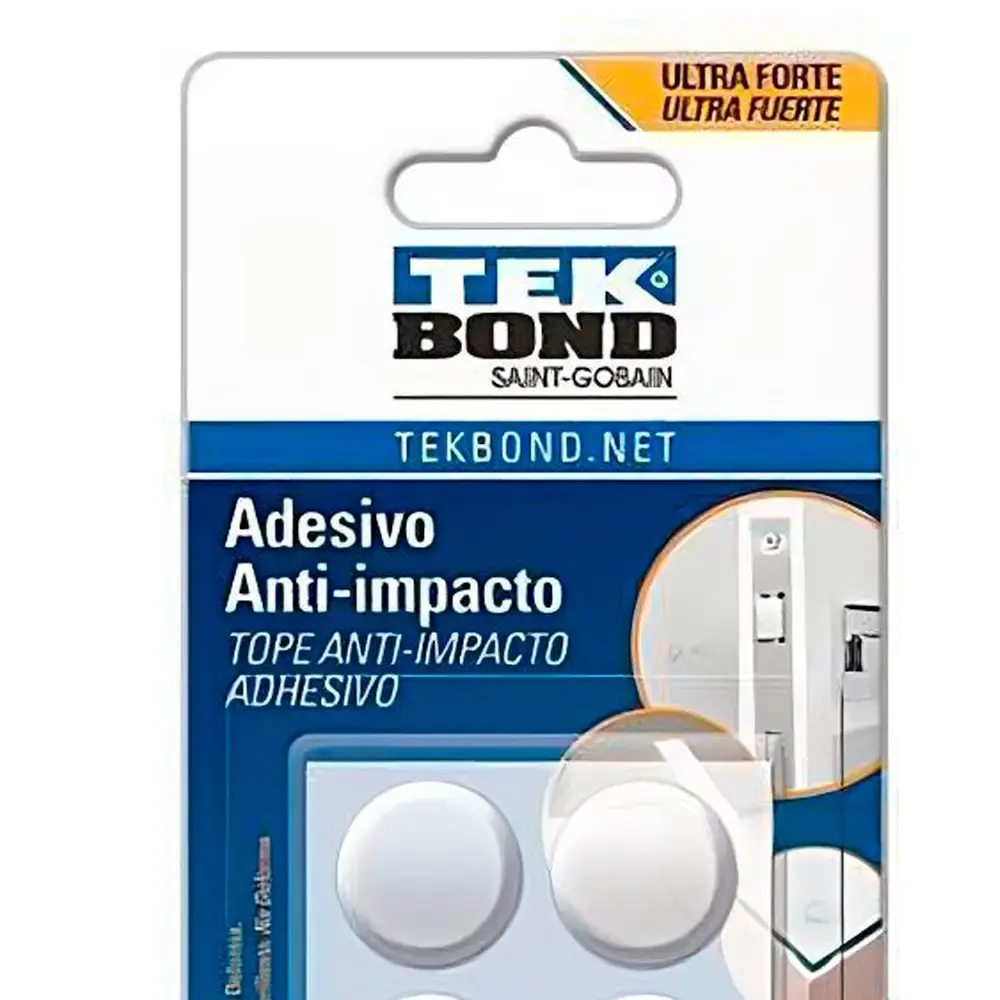 Adesivo Silicone Anti-Impacto Multiuso para Casa Bumper M 8 unidades 23401019100 TEKBOND — fotografia 4