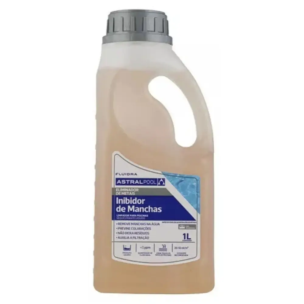 Eliminador de manchas metais para piscina 1 litro 210046T Fluidra — fotografia de referência