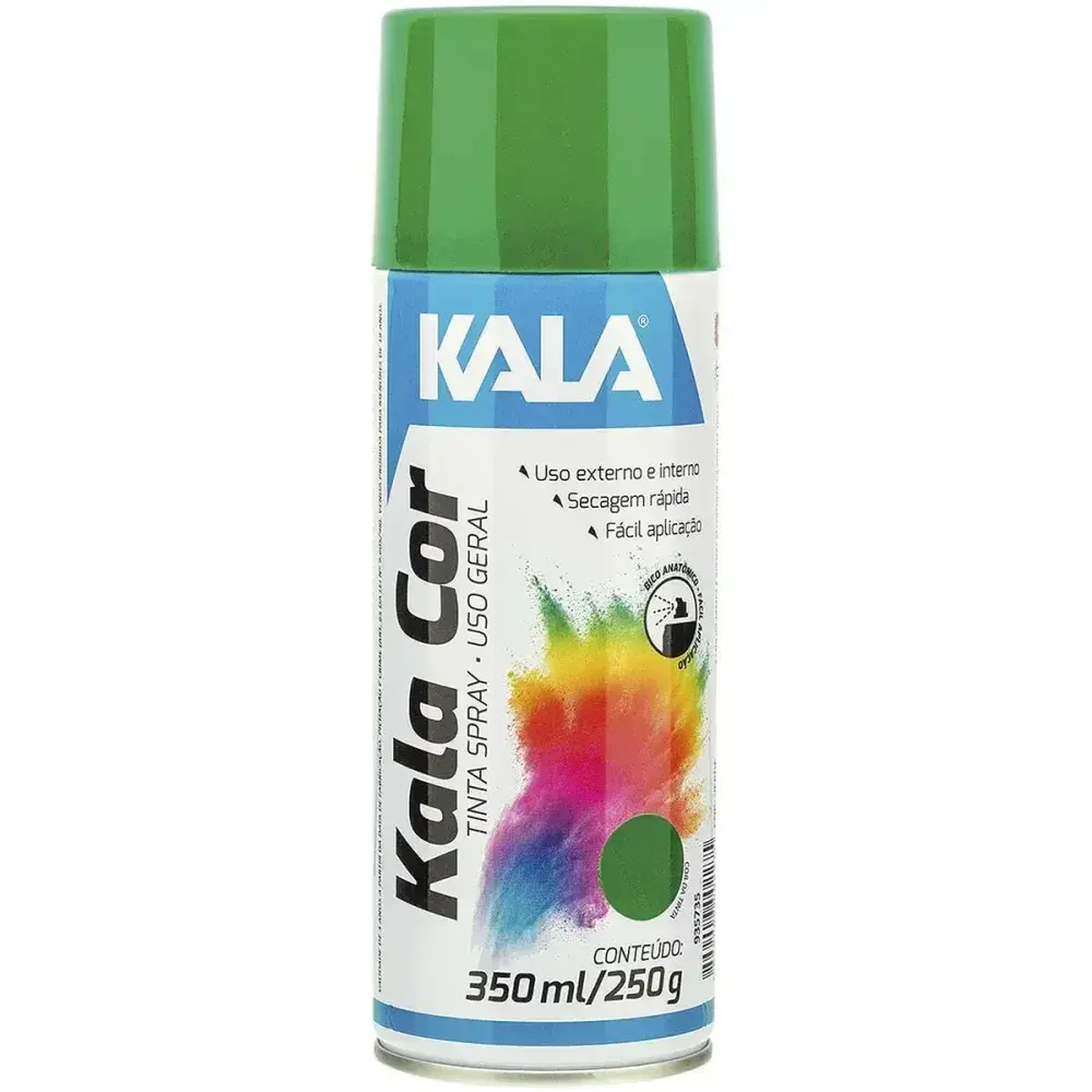 Tinta spray uso geral verde 350ML Kala — fotografia 2