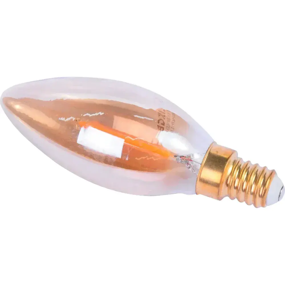 Lâmpada de led vela vintage âmbar B35 E14 3W Liege 127V — fotografia 9
