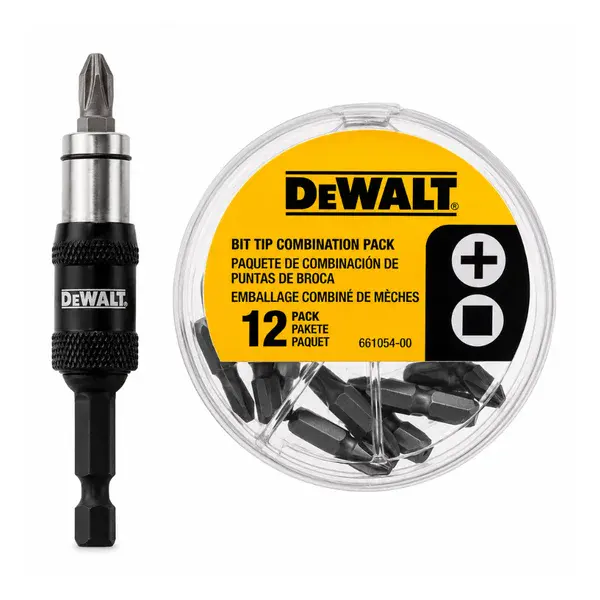 Kit adaptador angular + bits C/13 peças - Dewalt — fotografia de referência