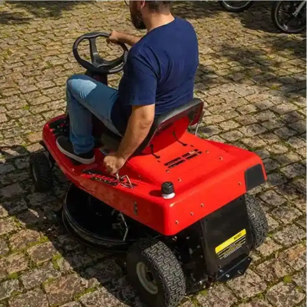 Trator cortador de grama dirigível a gasolina 17HP 30POL TLT30-17M Toyama — fotografia 10